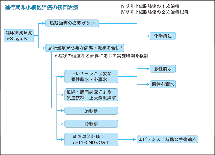 進行期非小細胞肺癌の初回治療