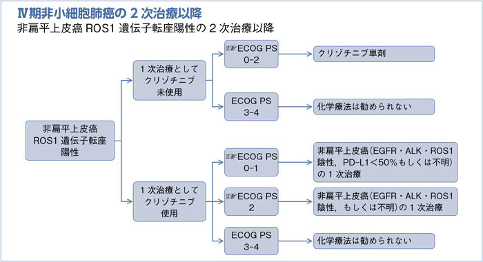 Ⅳ期非小細胞肺癌の2次治療以降　非扁平上皮癌ROS1遺伝子転座陽性の2次治療以降