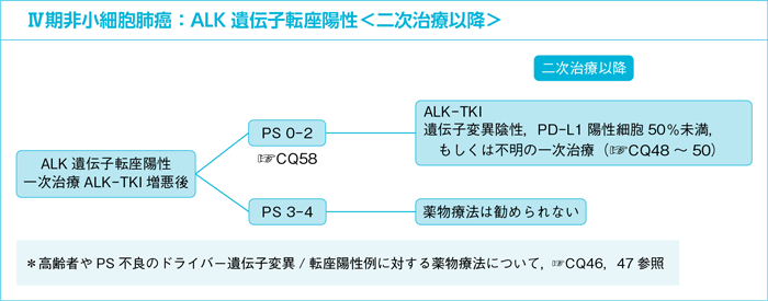 Ⅳ期非小細胞肺癌：ALK遺伝子転座陽性＜二次治療以降＞