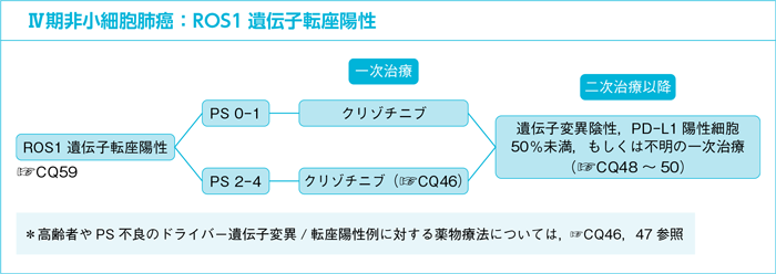 Ⅳ期非小細胞肺癌：ROS1遺伝子転座陽性