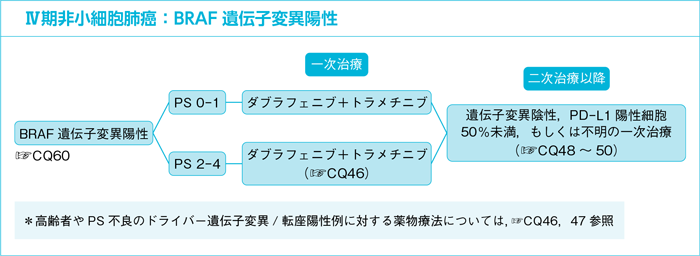 Ⅳ期非小細胞肺癌：BRAF遺伝子変異陽性