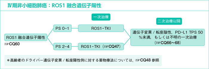 Ⅳ期非小細胞肺癌：ROS1融合遺伝子陽性