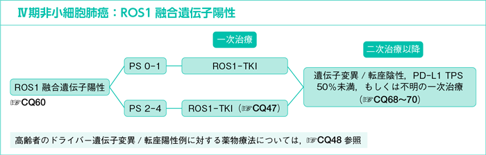 Ⅳ期非小細胞肺癌：ROS1融合遺伝子陽性