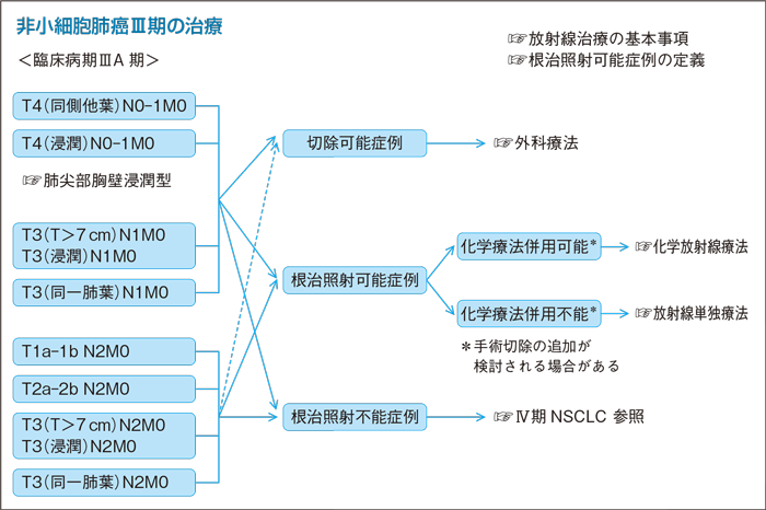 非小細胞肺癌Ⅲ期の治療＜臨床病期ⅢA期＞