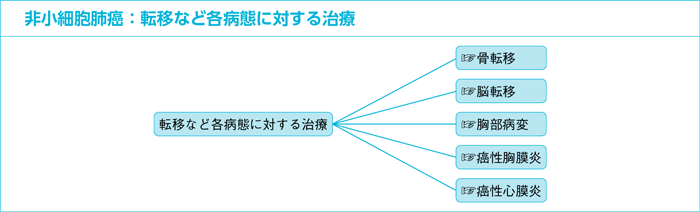 非小細胞肺癌：転移など各病態に対する治療