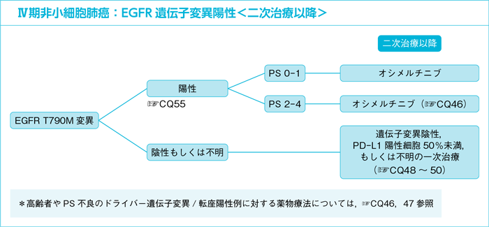 Ⅳ期非小細胞肺癌:EGFR遺伝子変異陽性<二次治療以降>