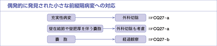 偶発的に発見された小さな前縦隔病変への対応