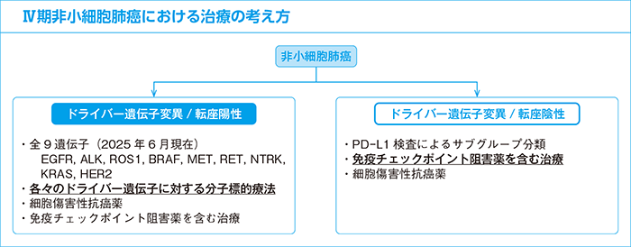 Ⅳ期非小細胞肺癌における治療の考え方